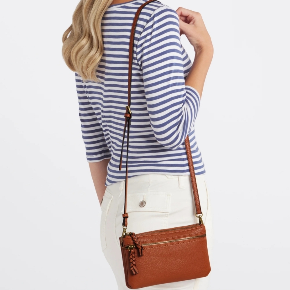 Market & Spruce Nicole Brown Crossbody Bag